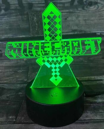 3D Minecraft lampe