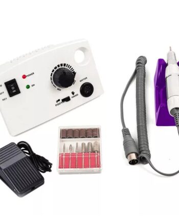 Elektrisk neglefil med pedal & 11 slibehoveder