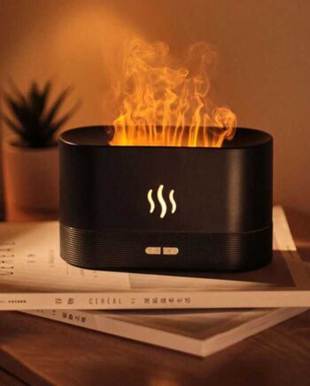 Flamme simulations diffuser, aroma og luftfugter