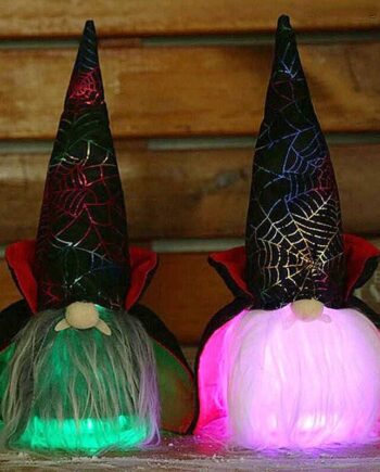 Halloween vampyr med LED-lys - 30 cm