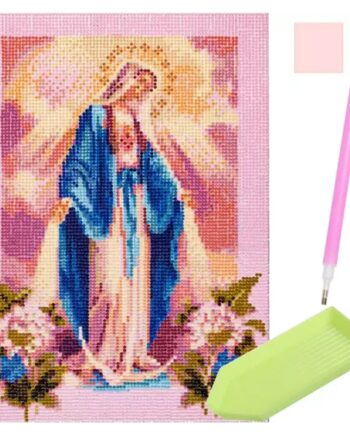 Jomfru Maria 5D Diamond paint - 30 x 40 cm