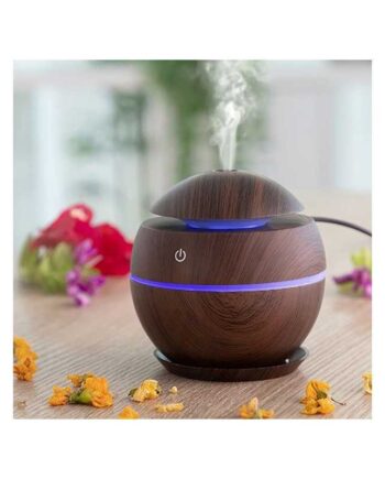 Mini  luftfugter  med  mulighed  for  aroma    mørk  valnød