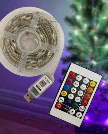 Lyskæde med flere funktioner - 50 LED - 5m