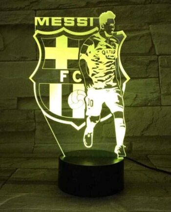 Messi 3D fodbold lampe