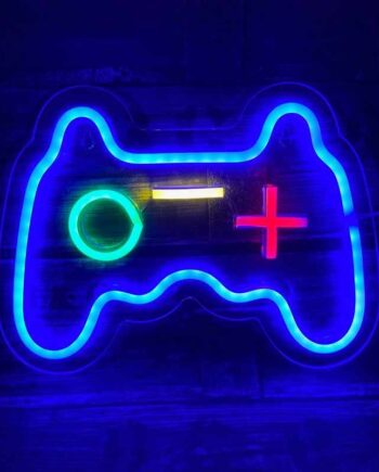PS Controller Neon Lampe