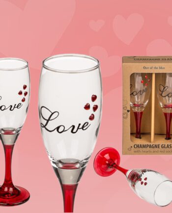 Romantiske champagneglas