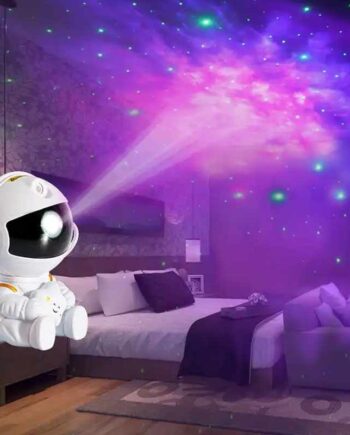 Siddende astronaut stjernehimmel lampe