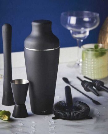 Sort cocktail shaker sæt