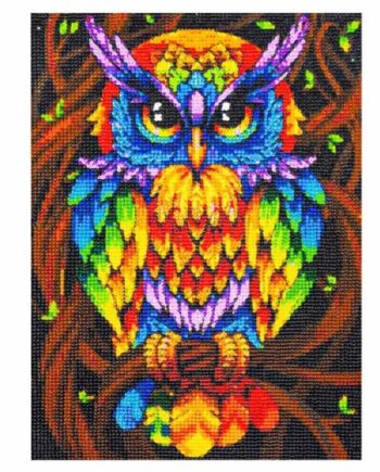 Ugle motiv 5D Diamond paint - 30 x 40 cm