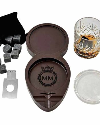 Whisky og cigarbakke - Coaster til whiskyglas